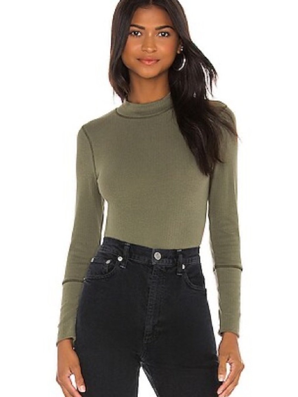 Free People The Rickie Top Intimately Free Ribbed Long Sleeve Layering Top New